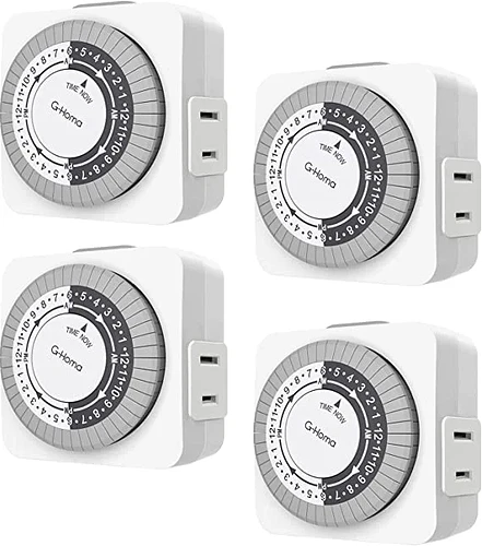 G-Homa Timers for Electrical Outlets 4 Packs