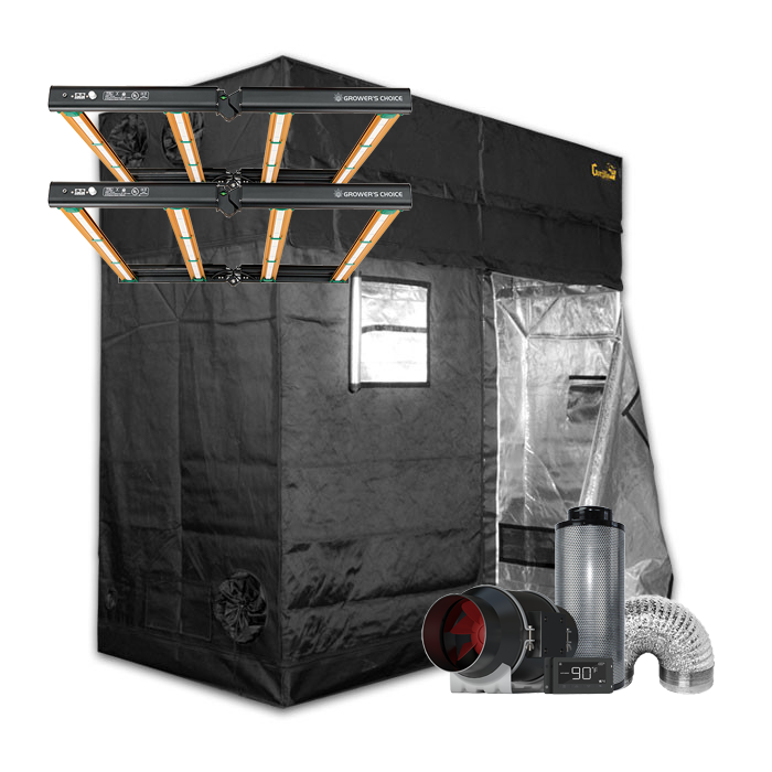 Gorilla Grow Tent 4' x 8' Growers Choice ROI-E420 LED Grow Tent Kit With Automated Ventilation Package